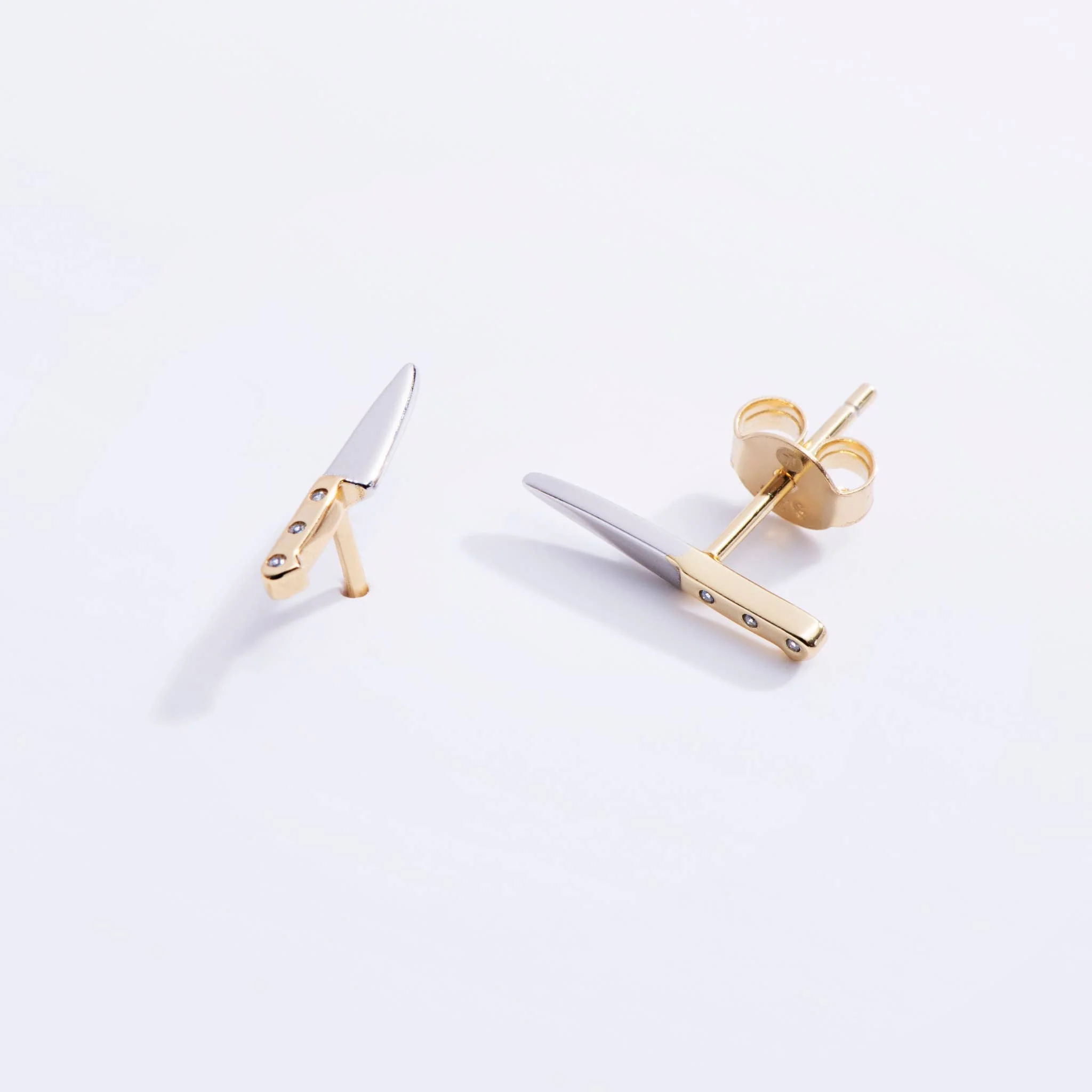 Butcher Knife Stud Earrings - Image 3