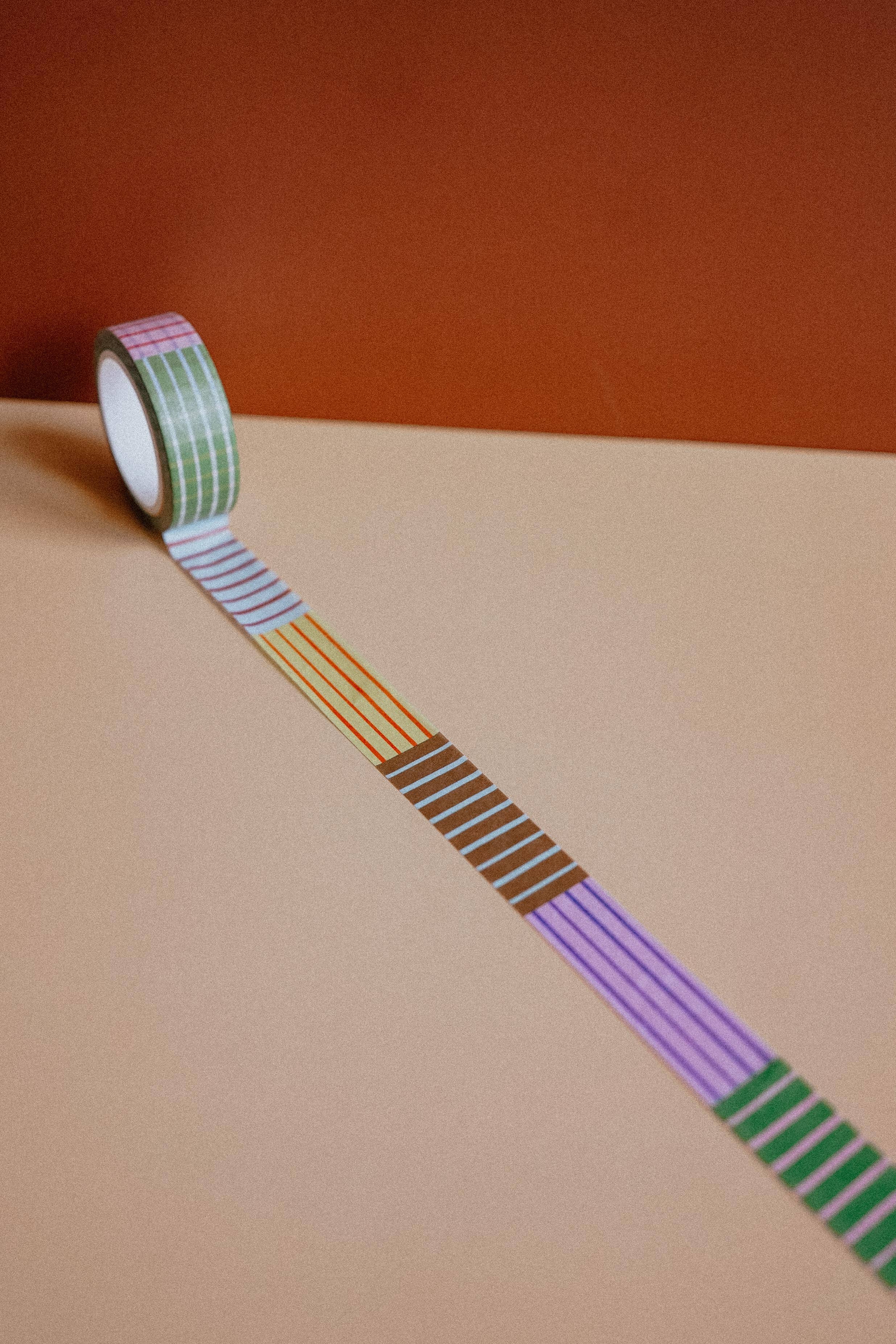 Colorful Stripes Washi Tape - Image 4