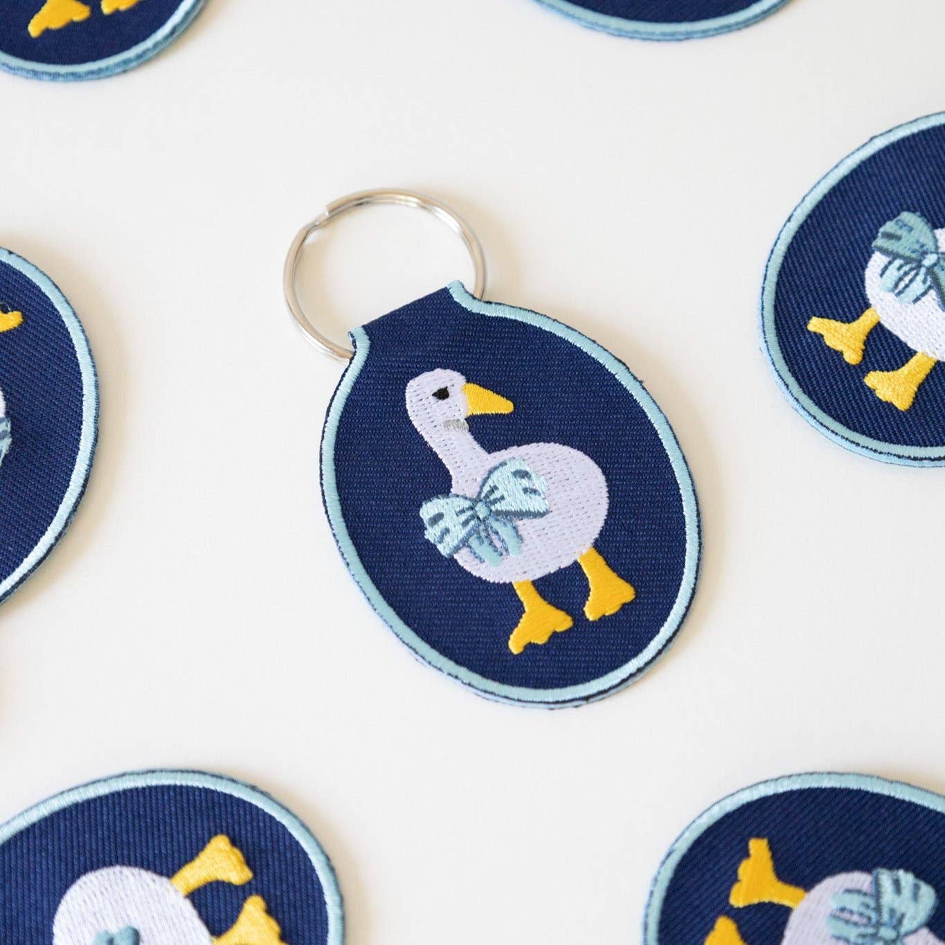 Duck Embroidered Keychain - Image 3