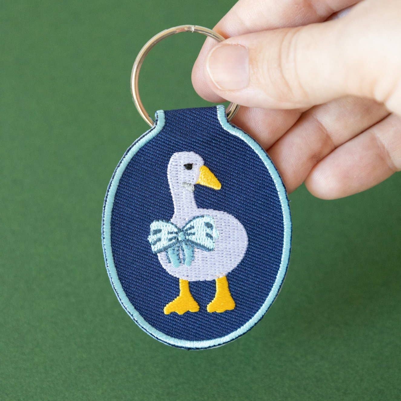Duck Embroidered Keychain - Image 4