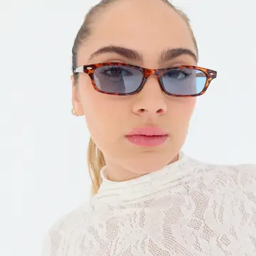 Joey Tortoise Blue Sunglasses - Image 4