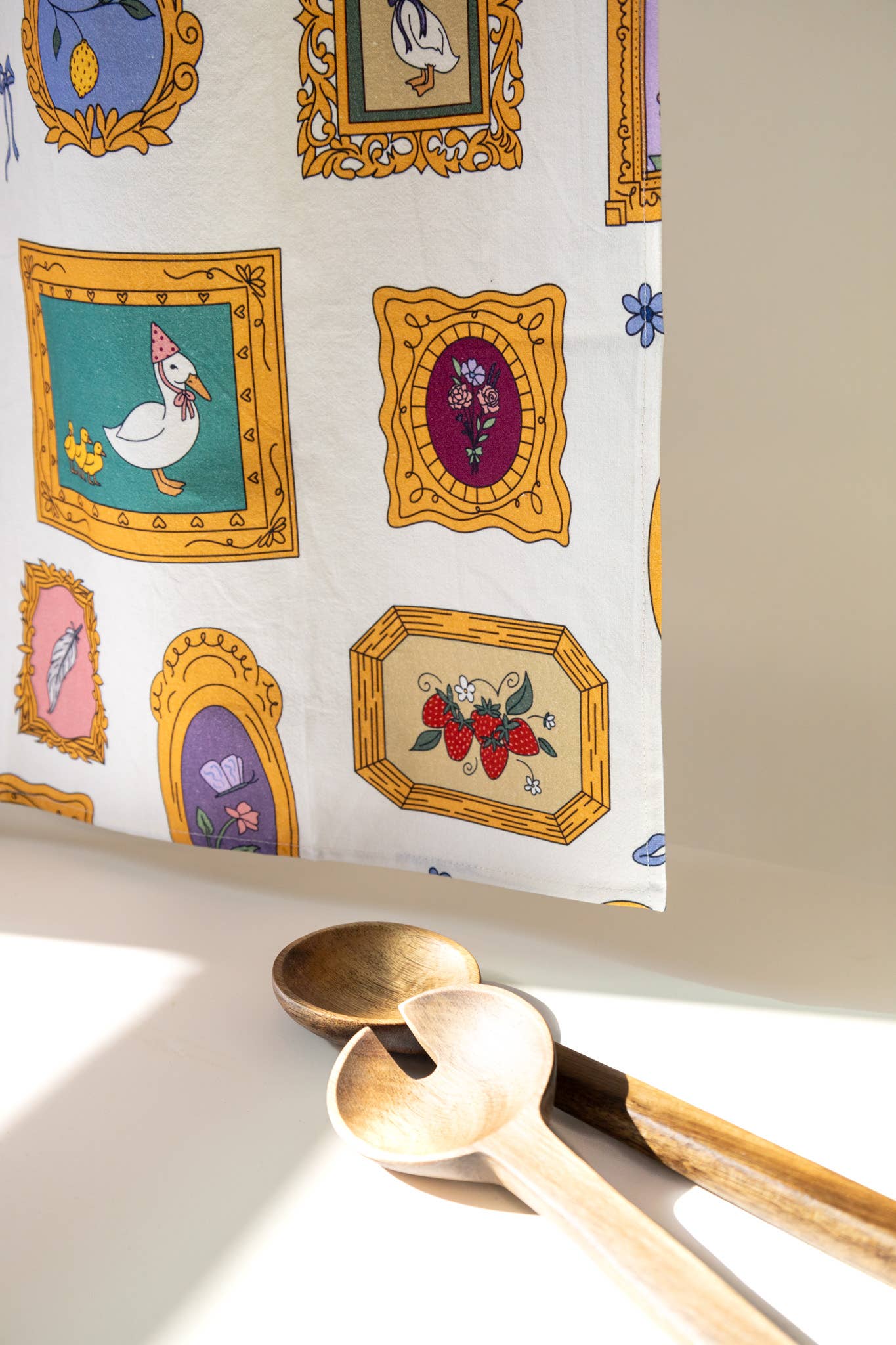 Lucky Duck Cotton Tea Towel - Image 3