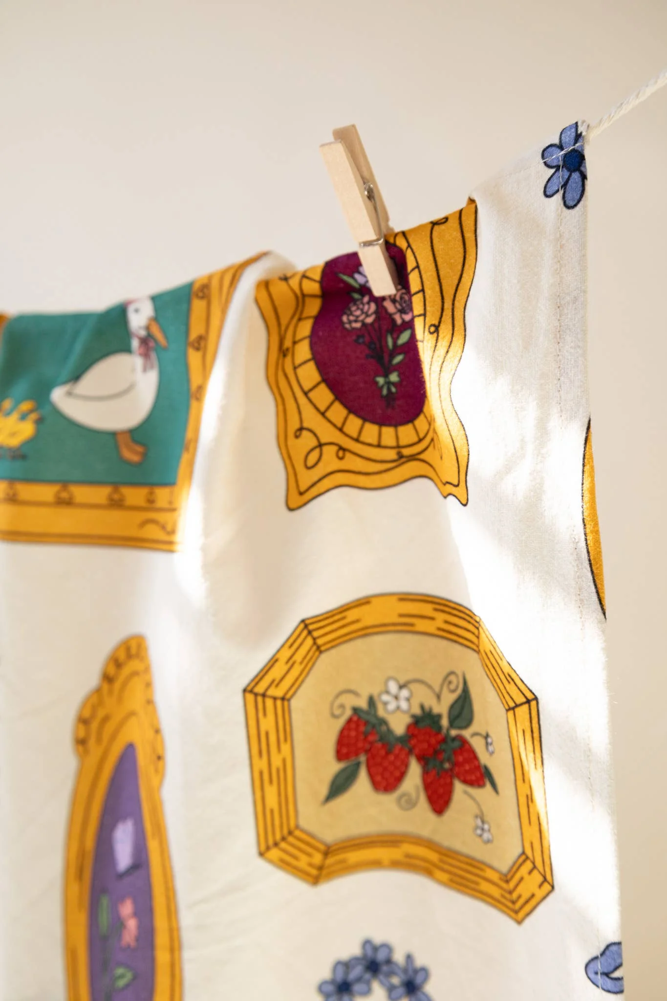 Lucky Duck Cotton Tea Towel - Image 4