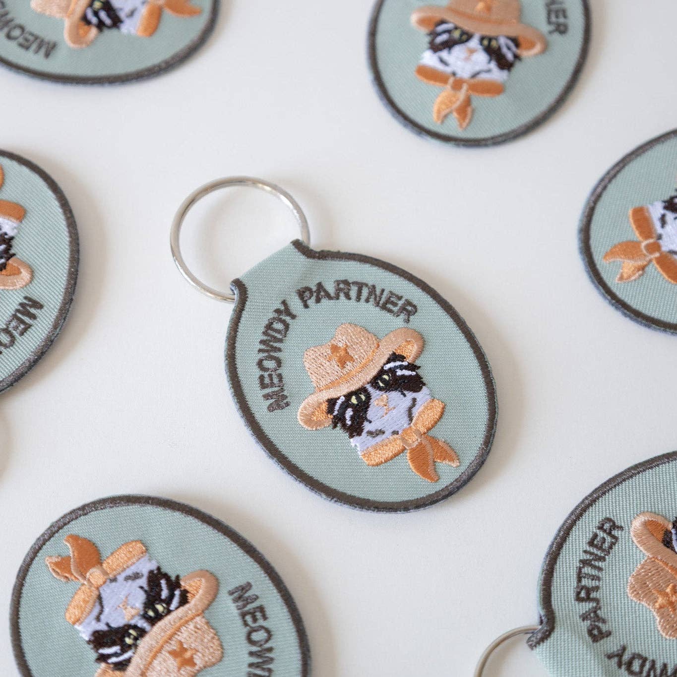 Meowdy Partner Embroidered Keychain - Image 3