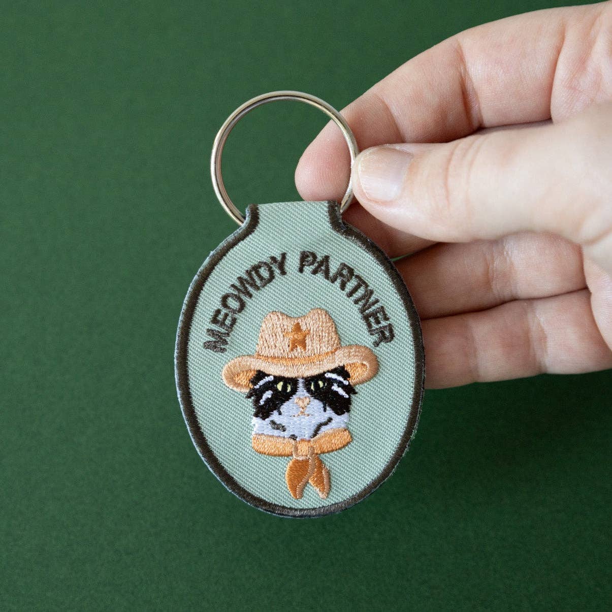 Meowdy Partner Embroidered Keychain - Image 4
