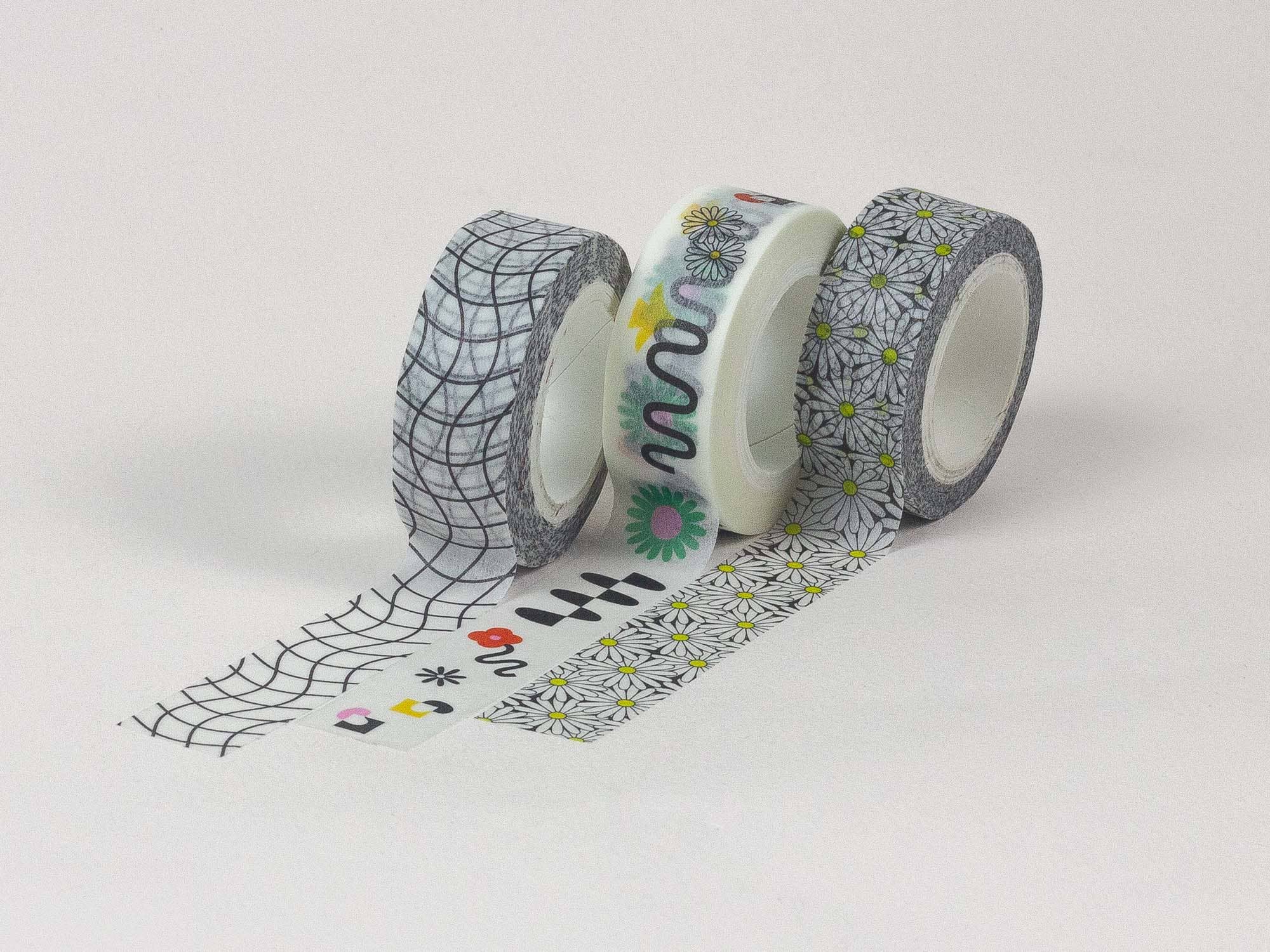 Squiggle Fleurs Abstract Floral Washi Tape - Image 5