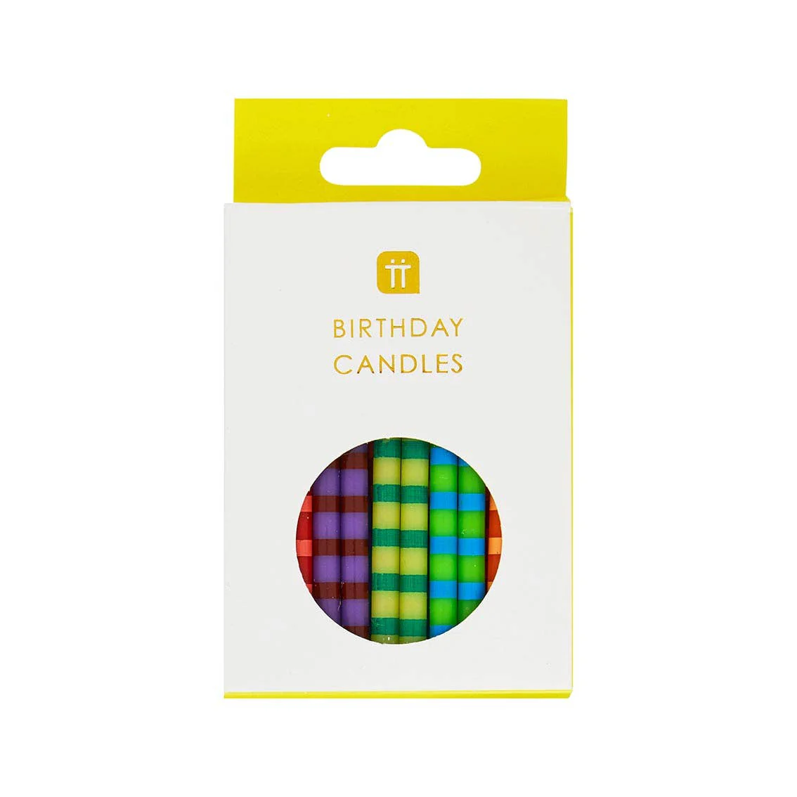 Striped Multicolor Birthday Candles - Image 5