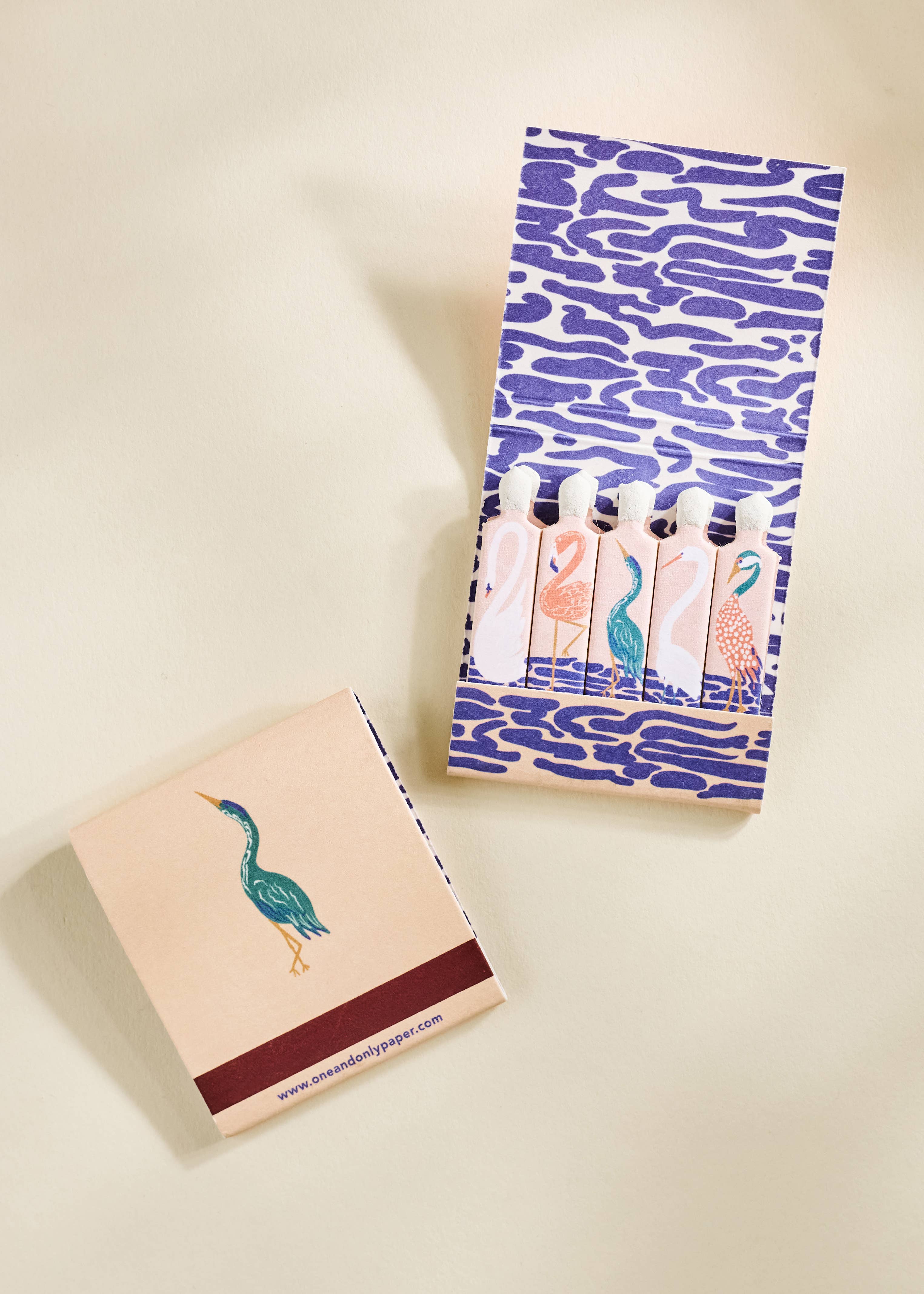 Tropical Sunset Birds Printed Matchbook - Image 3